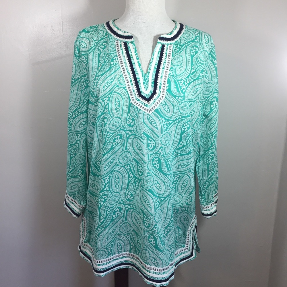 Talbots lightweight paisley tunic